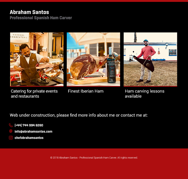 Catering for private events and restaurants | Finest Iberian Ham | Ham carving lessons available